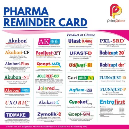 Pharma Reminder Card Design