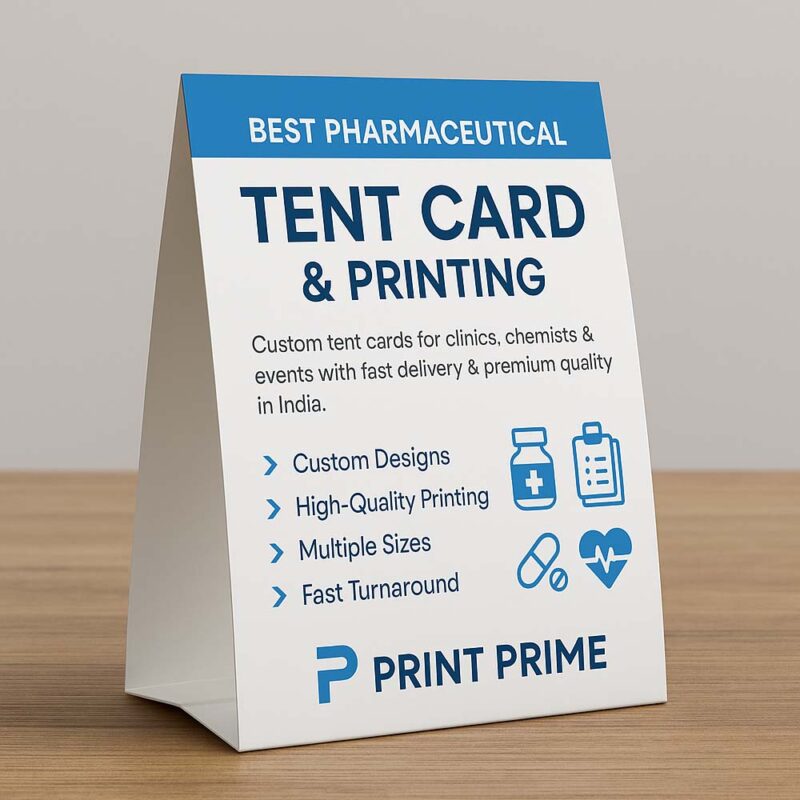 Pharma Tent Card Design & Printing