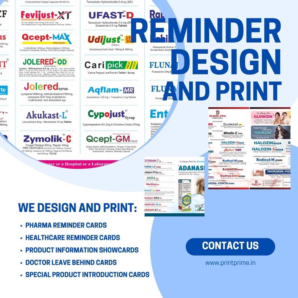 Reminder Design and Printing Services