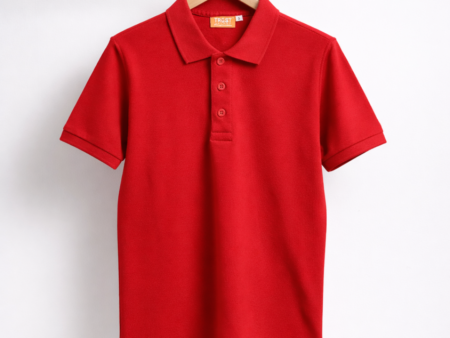 Trost Red Polo Collar T shirt